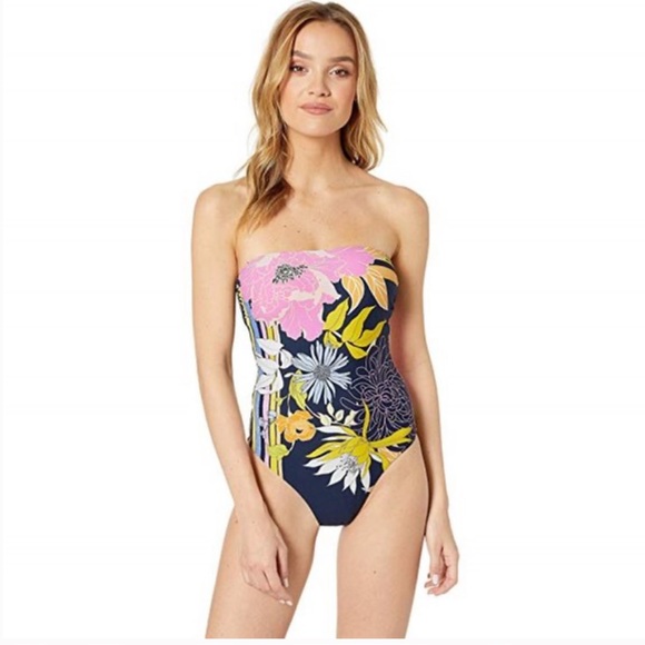 SALE⬇️⬇️‼️‼️NWT Bal Harbour Bandeau 1Pc Swimsuit - Picture 6 of 11